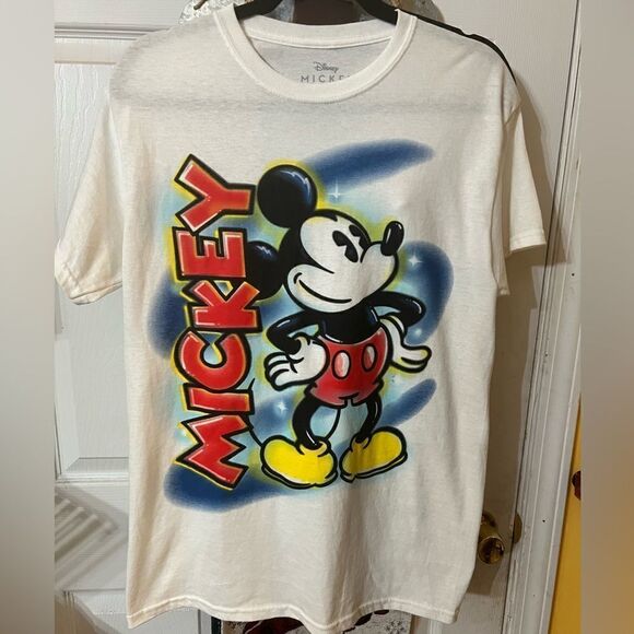 Disney Mickey Airbrush Graffiti Tee - Picture 1 of 4